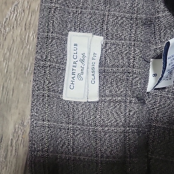 Women classic fit grey pants size 8 - Picture 4 of 6